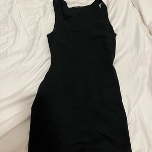 Theory Black Mini Skater Dress